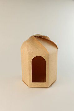 Коробка для паски + віконце 155*165*210 (10шт) 190421-1005KPE віконце фото